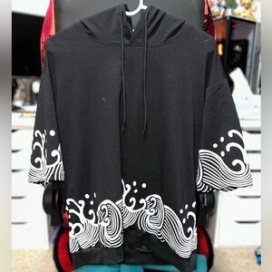 Hooded graphic t-shirt